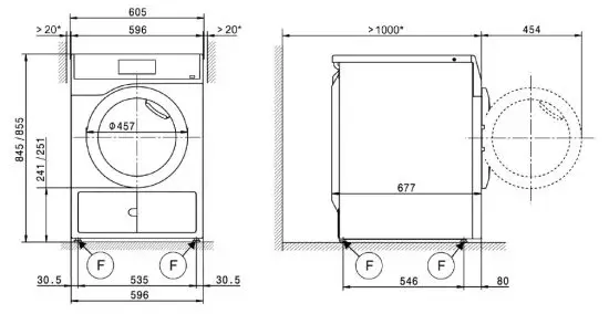 Miele PDR 507 EL Front Load Vented Dryer fig 1
