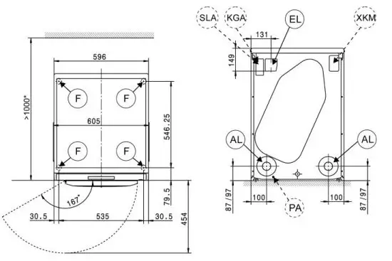 Miele PDR 507 EL Front Load Vented Dryer fig 2
