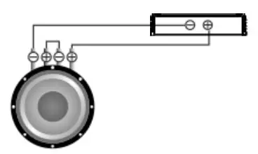 One subwoofer, coils in series