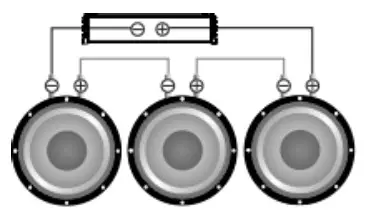 Serial connection of the speakers 2