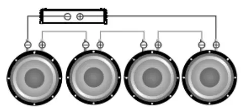 Serial connection of the speakers 3
