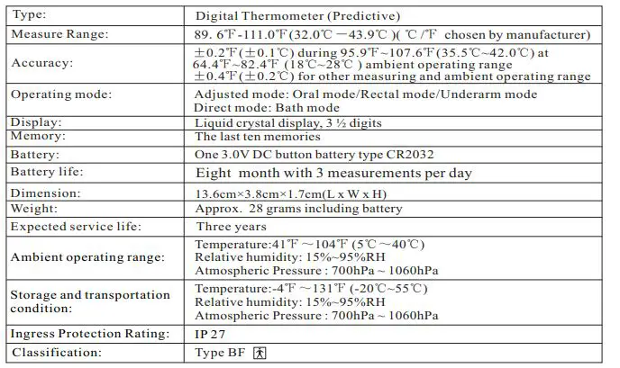 JOYTECH DMT-4760B Predictive Digital Thermometer 10