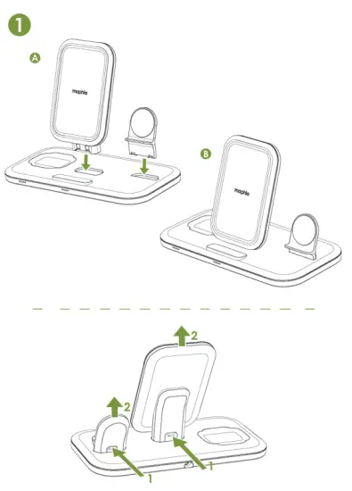 mophie 3IN1STD 3 in 1 Wireless Charging Stand - fig1