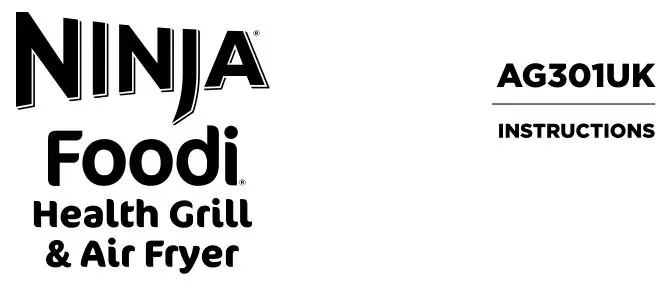 NINJA Foodi Health Grill Air Fryer Instructions