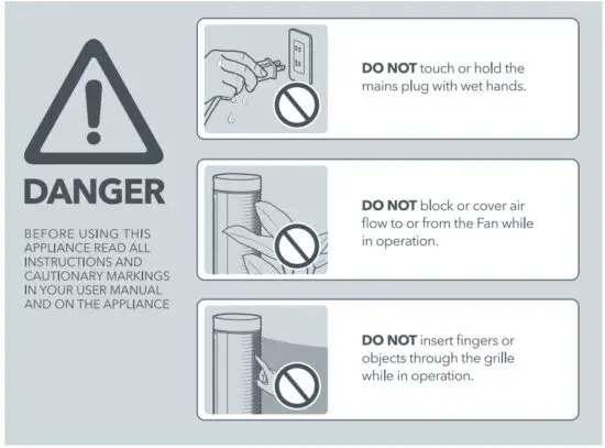 FIG 1 IMPORTANT SAFETY INSTRUCTIONS