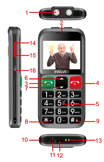 EVOLVEO- EasyPhone- EB -Mobile -Phone - fig 1