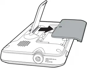 Install the parent unit battery 1