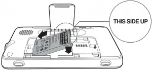 Install the parent unit battery 2
