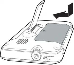 Install the parent unit battery 3