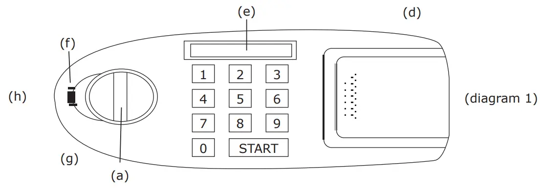 COSTWAY HW50956 Security Safe Box FIG 1