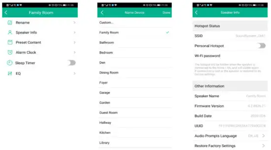 RAKOSO SA100 Wireless Amplifier - Device Settings