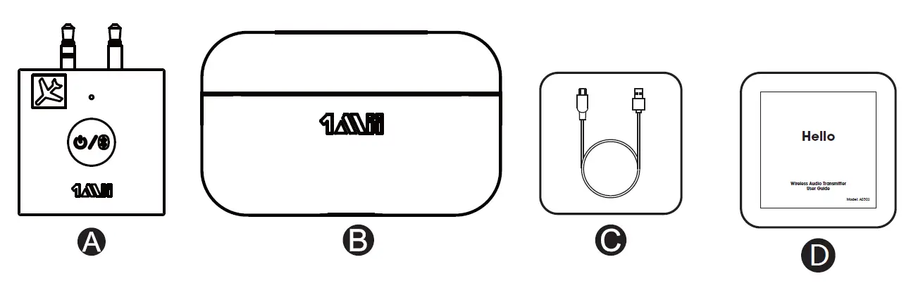 1Mii -B0305 -Wireless -Flight- Audio- Adapter -1