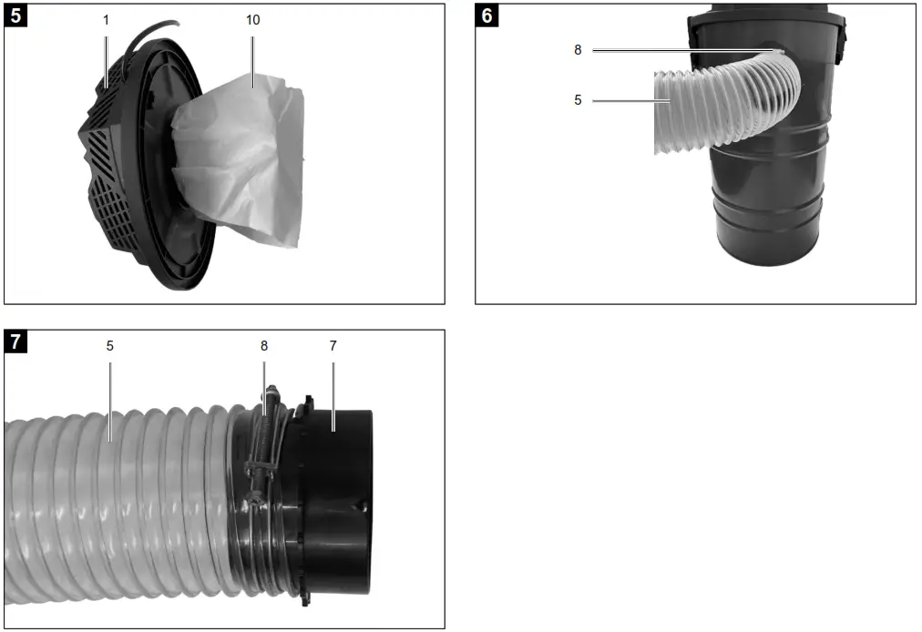 scheppach DC100 Electric Dust Extractor - Fig 1