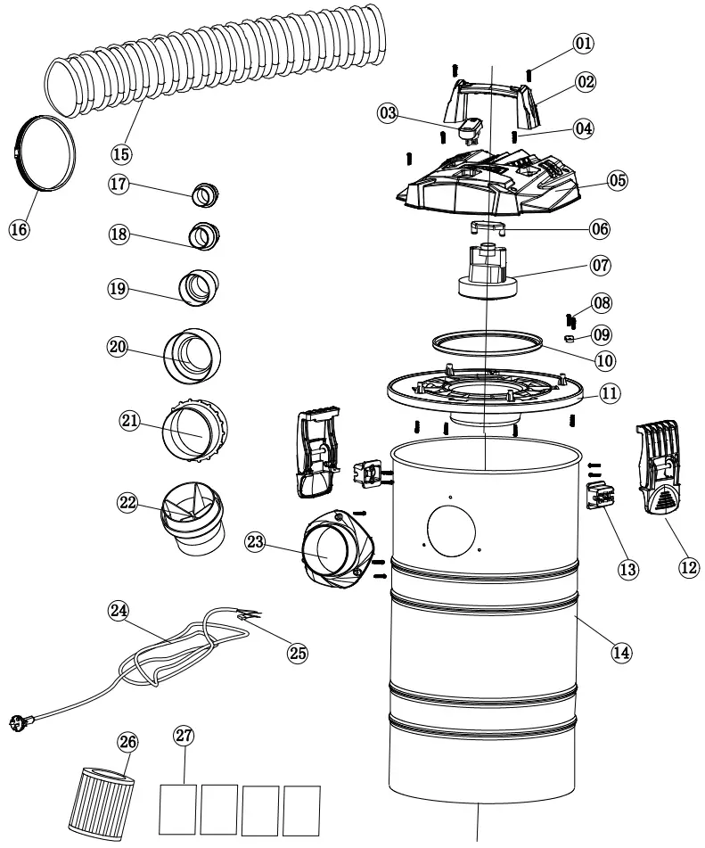scheppach DC100 Electric Dust Extractor - Fig 3
