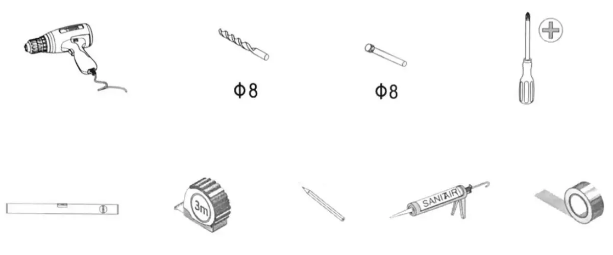 HOMLUX 810092570189 Bathroom Vanity in Gloss White with Cultured Marble Vanity -