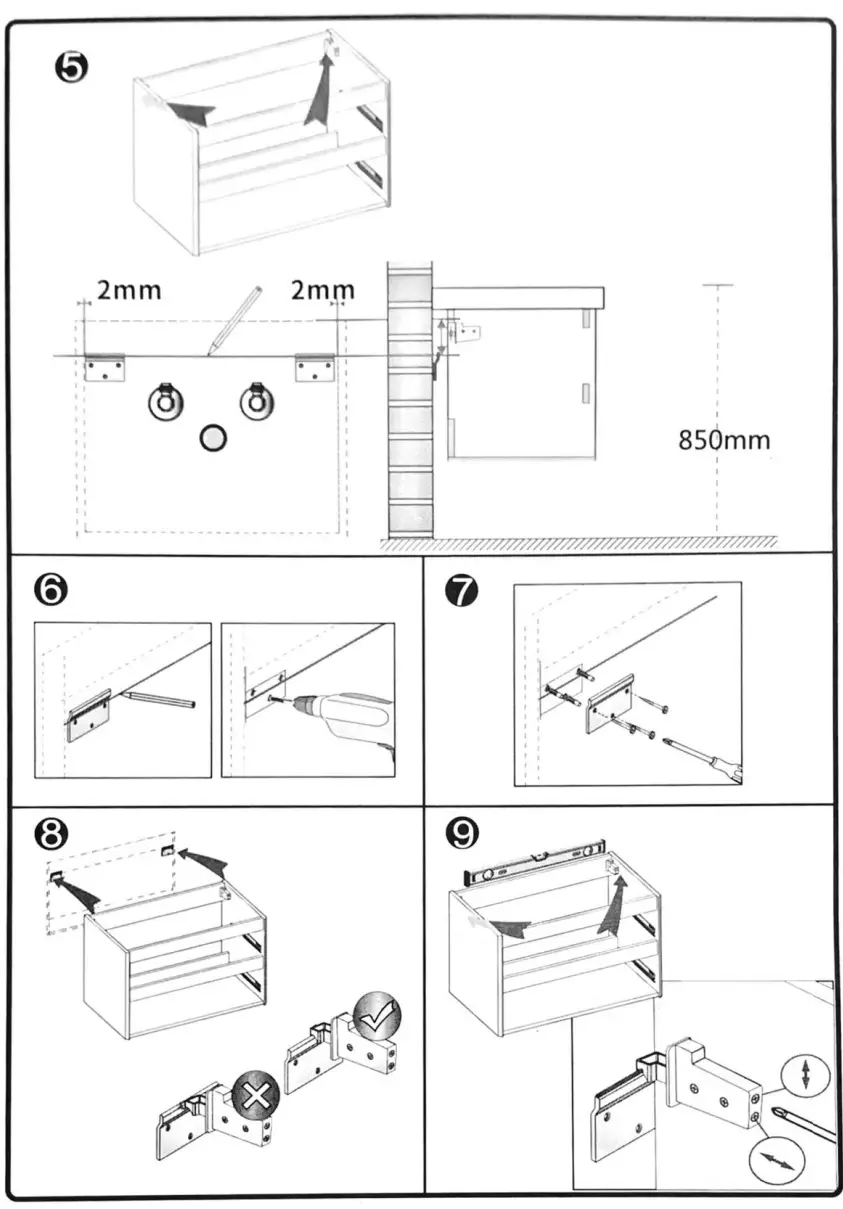 HOMLUX 810092570189 Bathroom Vanity in Gloss White with Cultured Marble Vanity -fig5