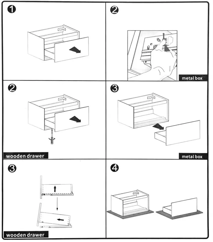 HOMLUX 810092570189 Bathroom Vanity in Gloss White with Cultured Marble Vanity -fig6