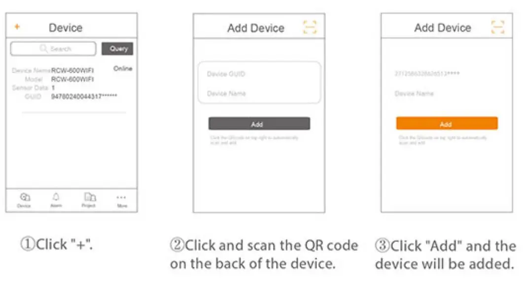 Elitech WiFi Temperature Monitor Manufacturer User Manual - Add device