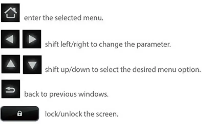 Elitech WiFi Temperature Monitor Manufacturer User Manual - Touch Buttons