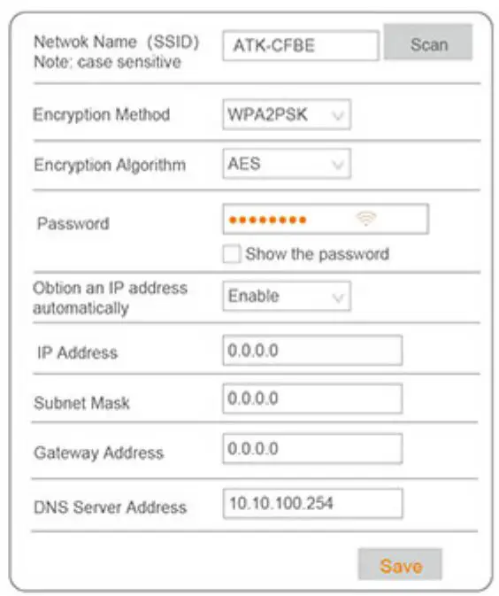Elitech WiFi Temperature Monitor Manufacturer User Manual - WLAN Password