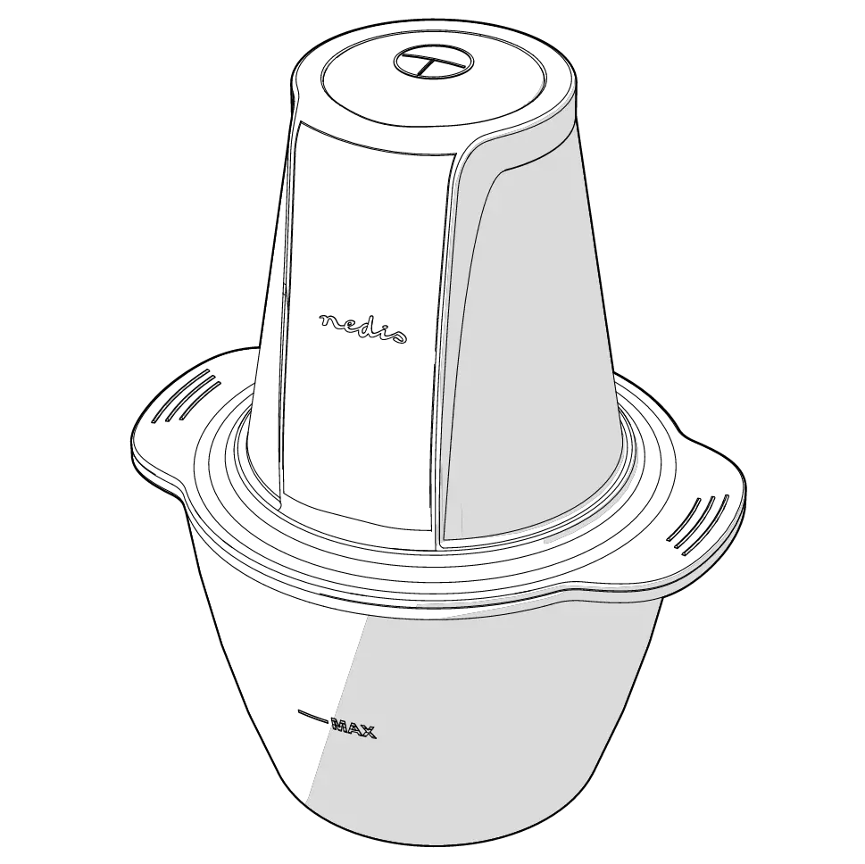 Nedis Kamc300cgy Mini Chopper User Manual Nedis Kamc300cgy Mini Chopper User Manual