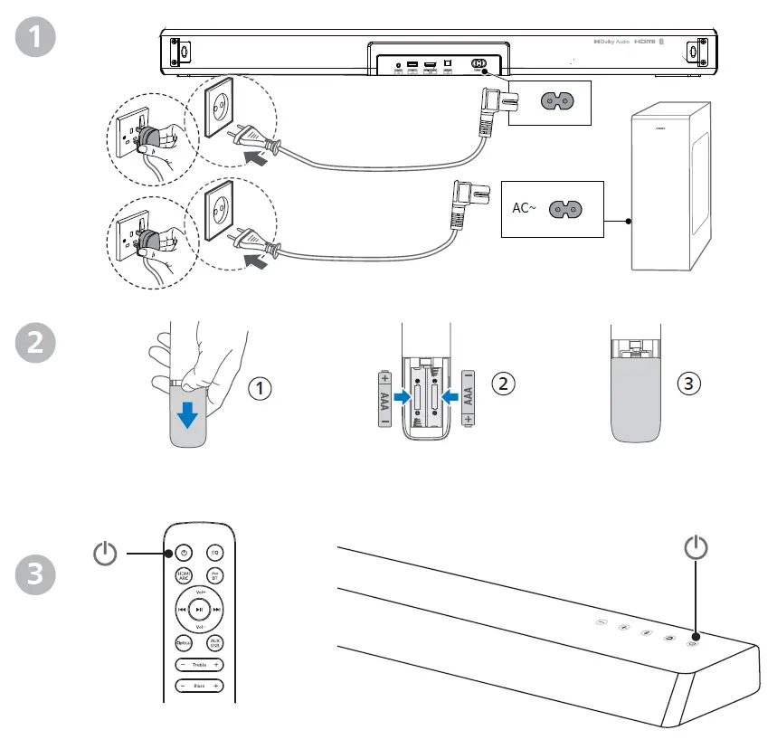 Philips TAB7305 98 7000 Series Soundbar Speaker FIG 6
