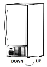 EDGESTAR OIM450SS Outdoor Ice Maker Owner's Manual - Down Up