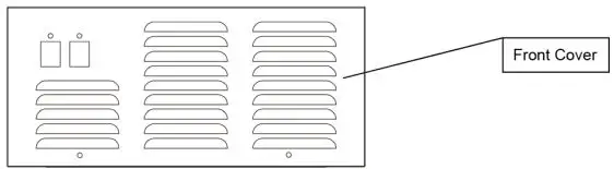 EDGESTAR OIM450SS Outdoor Ice Maker Owner's Manual - Remove the 2 screws at the bottom of the front cover