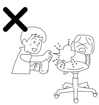 iiglo Chair User Guide - Do not use pesticide or other chemicals to clean