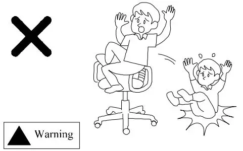 iiglo Chair User Guide - For safety sake, please do not play on the chair.