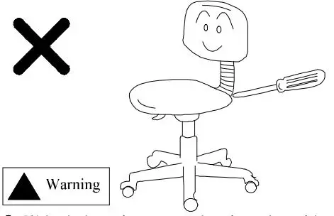 iiglo Chair User Guide - If it breaks down, please contact after-sales service, and do not tear it without permission