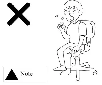 iiglo Chair User Guide - Please do not put your fingers into the moving parts