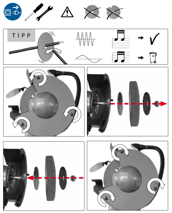 GDS 150 L Double grinde Operation