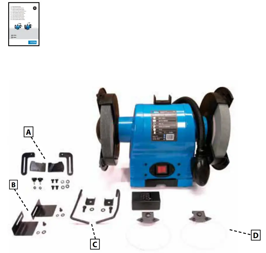 GDS 150 L Double grinde Package Content