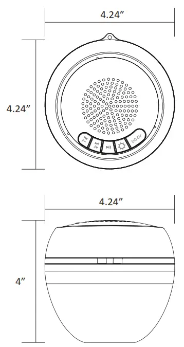Pyle PLSPOOL12 Portable Wireless Speaker Colorful Lights - fig 1