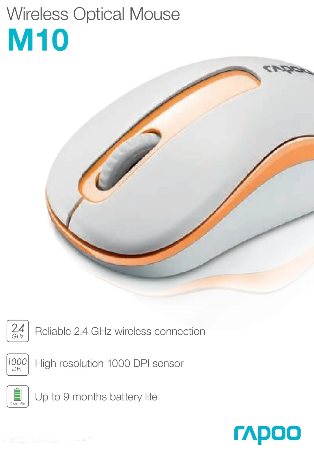 rapoo Wireless Optical Mouse Instructions