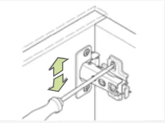 Adjusting the cabinet doors