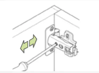 Adjusting the cabinet doors