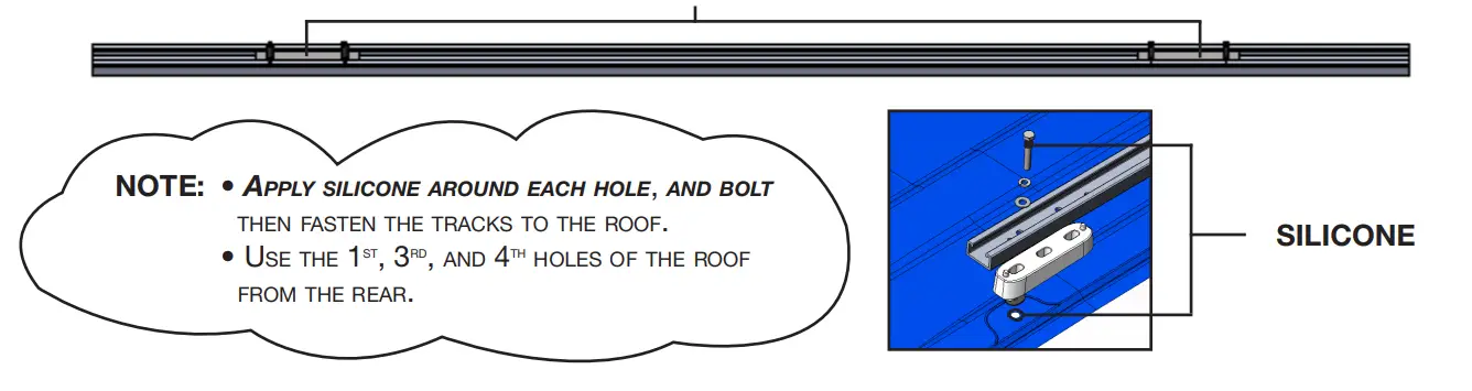 RANGER DESIGN Ladder Rack Mounting Kit for Transit Connect - fig 7