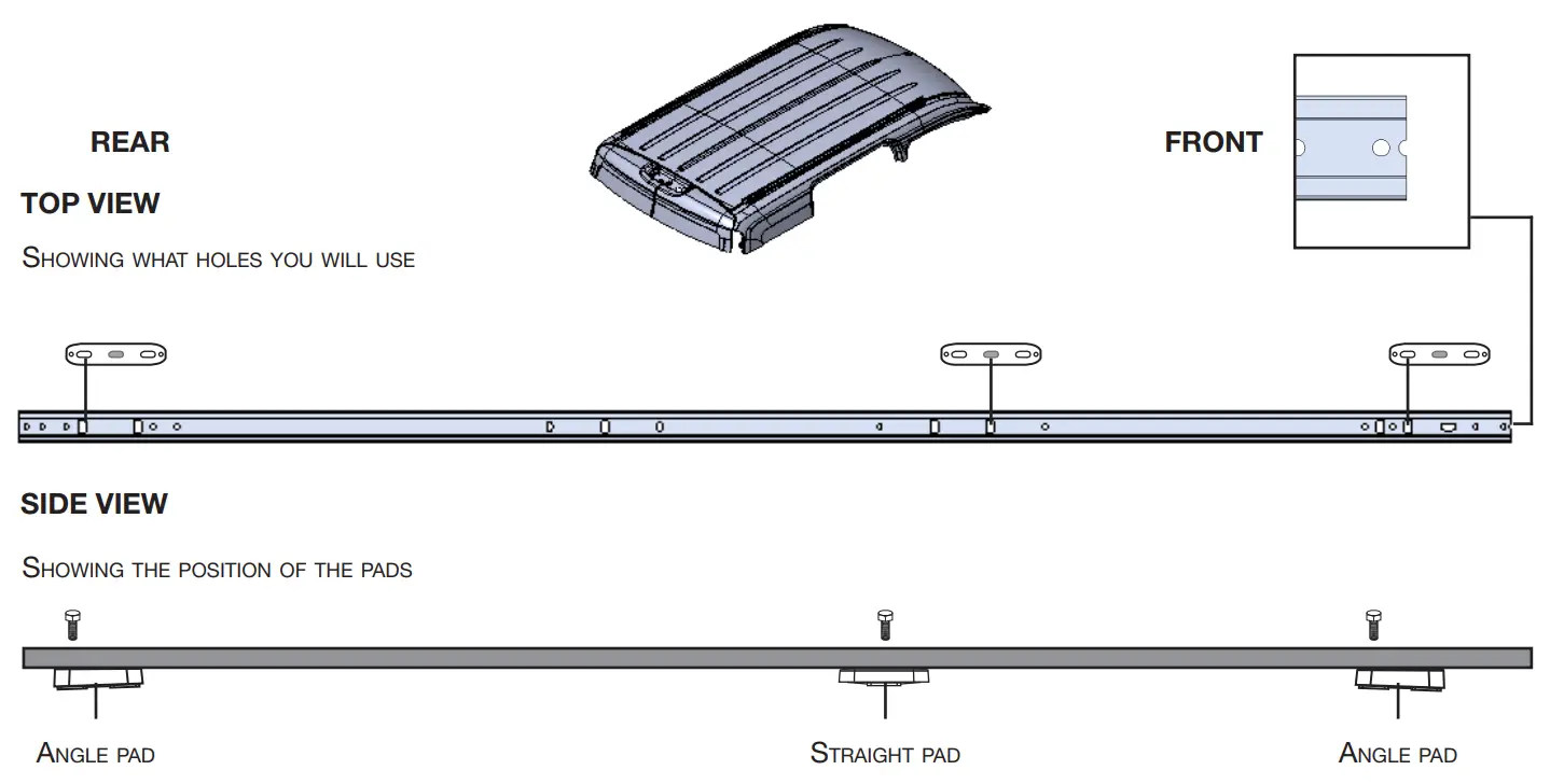 RANGER DESIGN Ladder Rack Mounting Kit for Transit Connect - fig 8