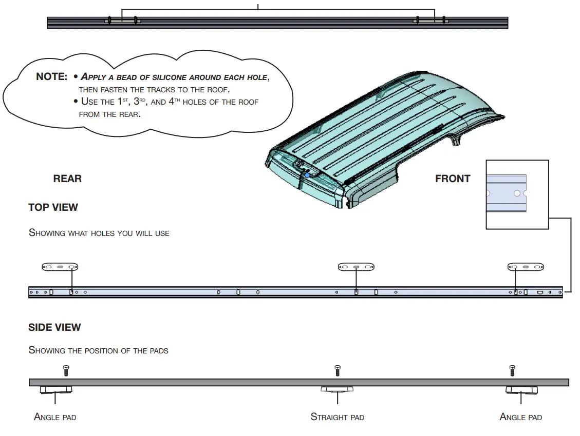 RANGER DESIGN Ladder Rack Mounting Kit for Transit Connect - fig 9