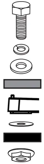 RANGER DESIGN Ladder Rack Mounting Kit for Transit Connect - sambol 5