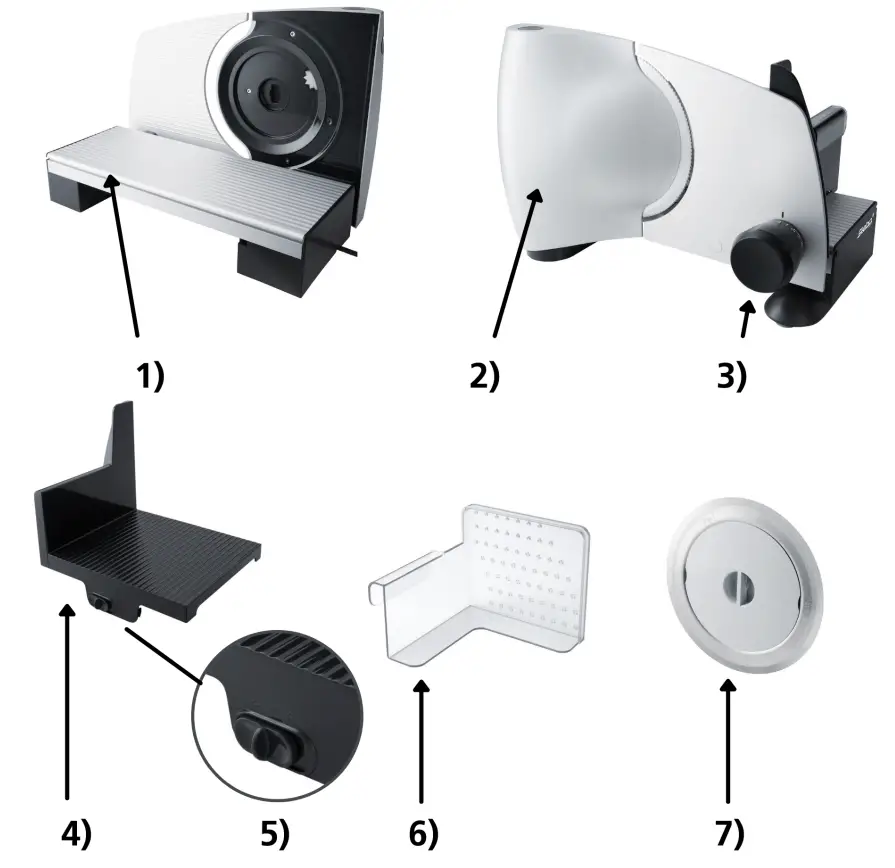 Steba AS 200 Electric Slicer - parts