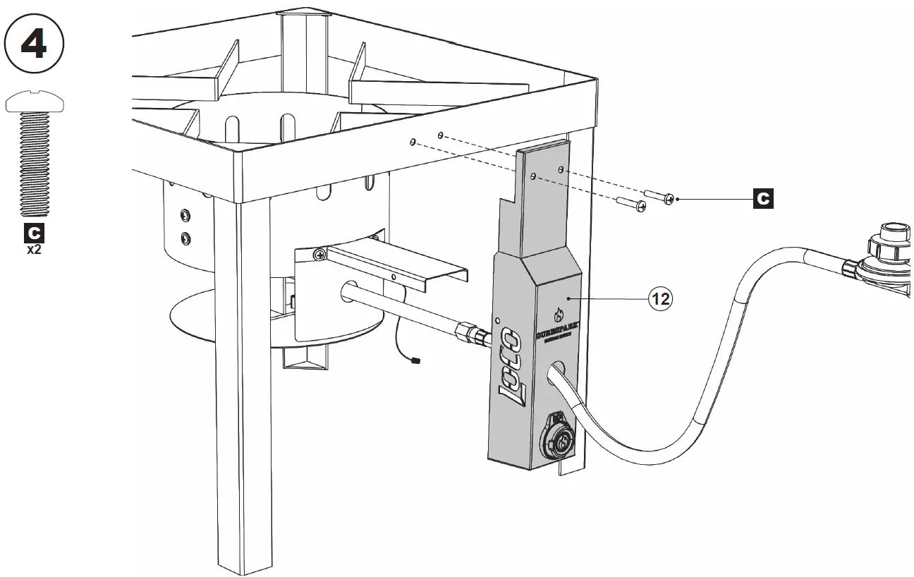 LoCo COOKERS LCTSKSS60 1-Burner 31.5-in Propane 20-lb Cylinder Electronic Boiling Kit 14