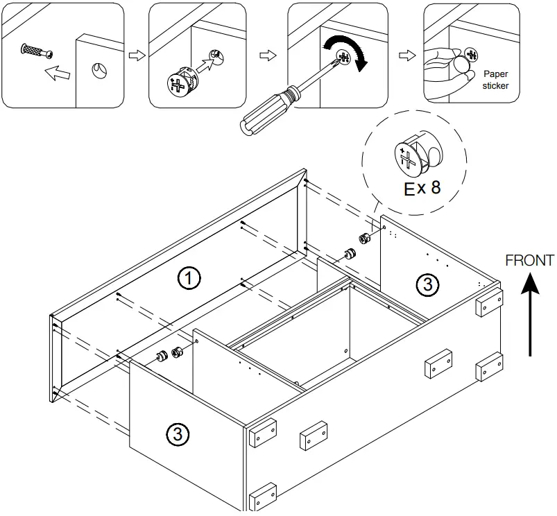 NAPOLEON NEFP30 3620RLB Electric Fireplace Media Console - Fig 11