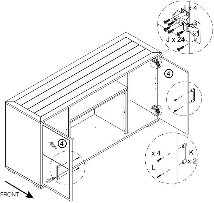 NAPOLEON NEFP30 3620RLB Electric Fireplace Media Console - Fig 13