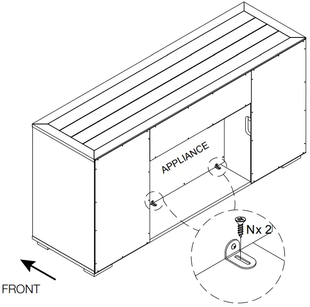 NAPOLEON NEFP30 3620RLB Electric Fireplace Media Console - Fig 19