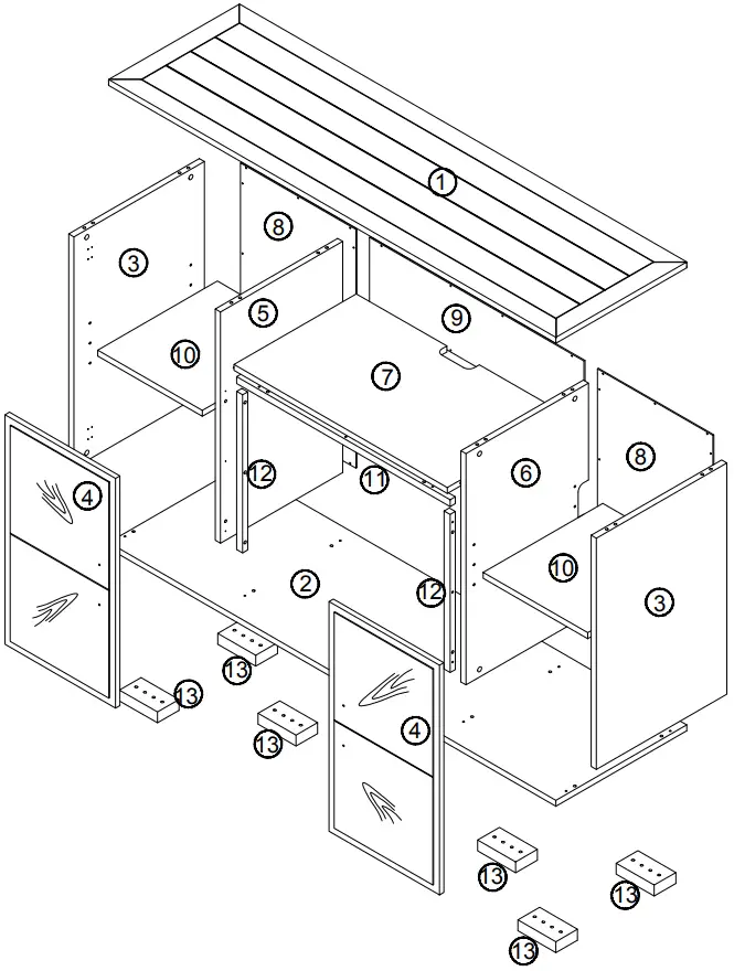 NAPOLEON NEFP30 3620RLB Electric Fireplace Media Console - Overview