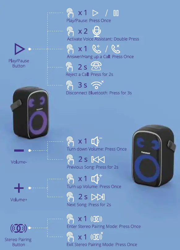 Tronsmart-Halo-100-Portable-Party-Speaker-User-Manual-fig-4