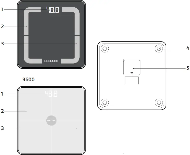 cecotec Surface Precision 9600 Smart Health Bathroom Scale 01
